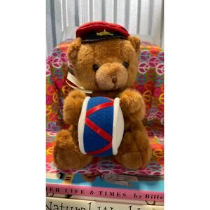 Russ Berrie Bandy the Drummer Teddy Bear Plush Stuffed Animal